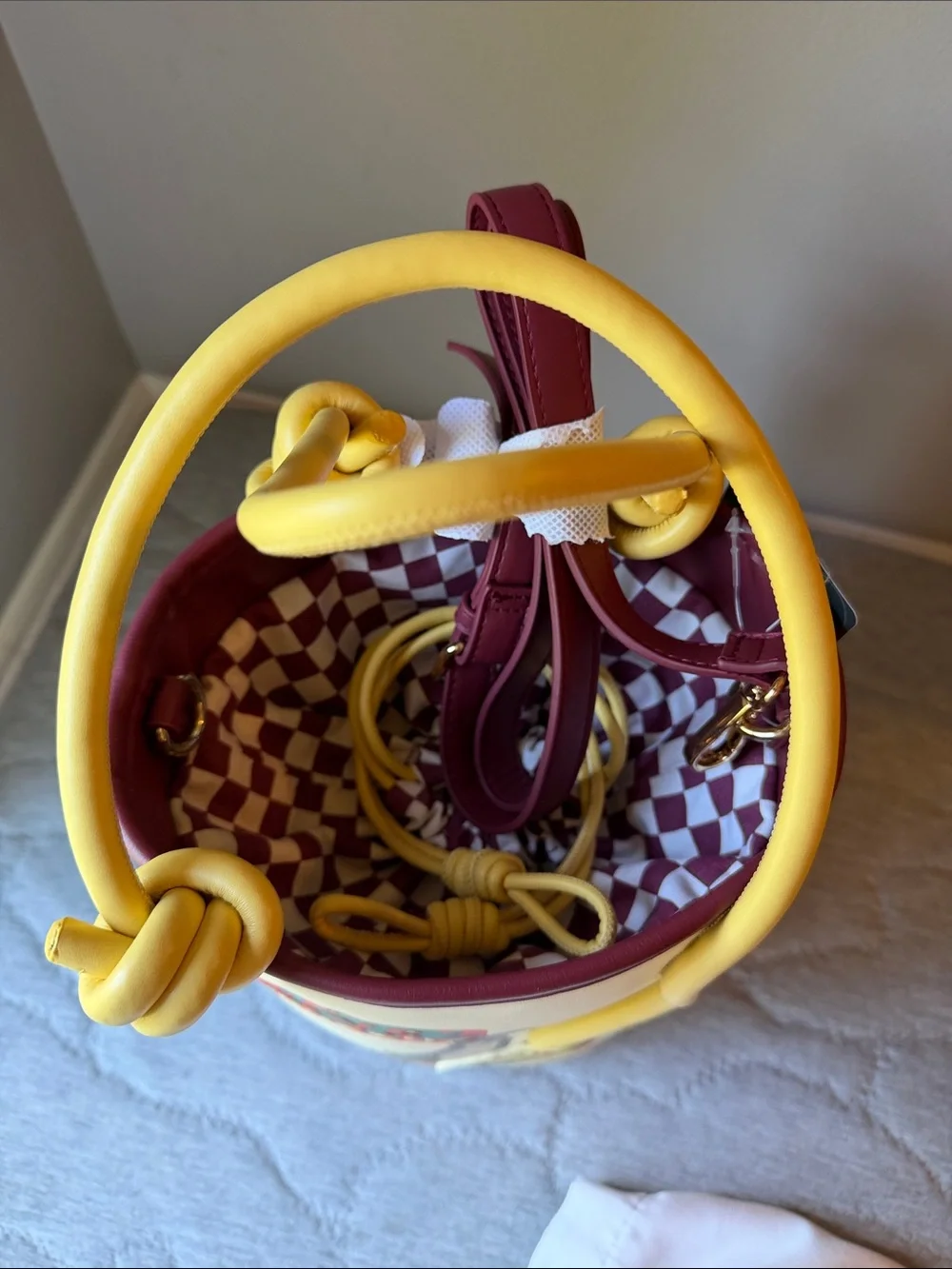 Disney x Loungefly Lady and the Tramp Cream & Yellow Kids Bucket Bag